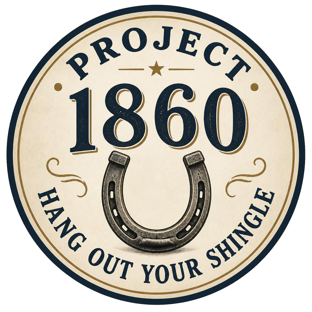 Project 1860 — Hang Out Your Shingle